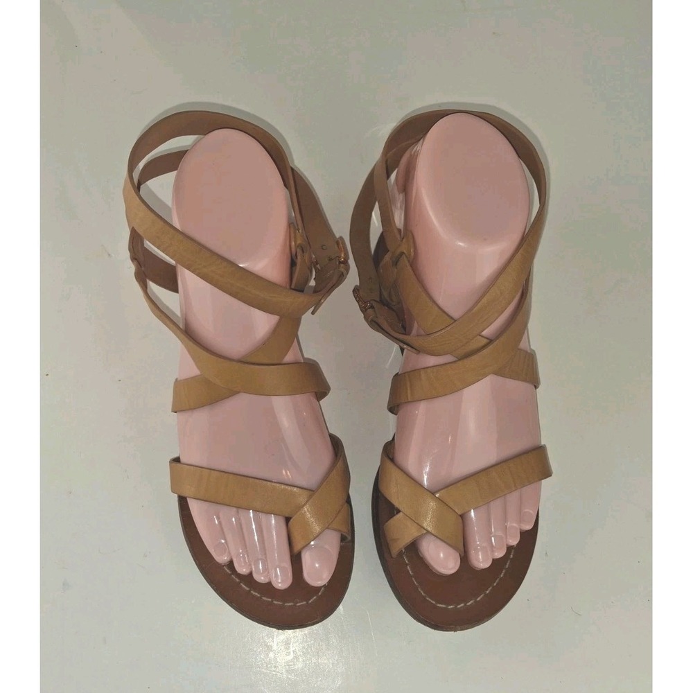 Tory‎ Burch Patos Gladiator Brown Wrap Sandals US Size 5 M